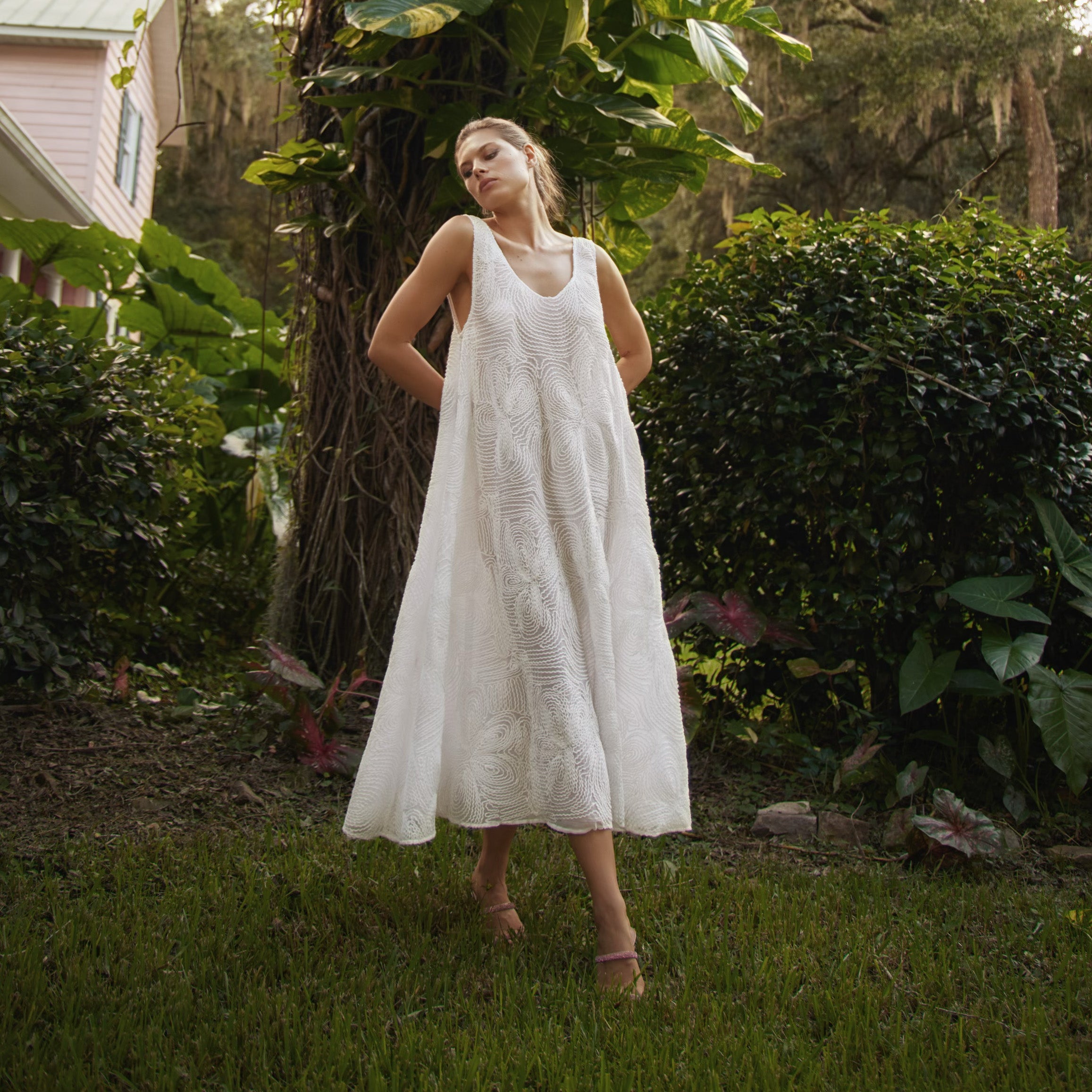 la vie maxi dress Free People La Vie Maxi Dress in White