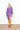 Purple Paisley Mini Wrap Dress