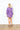 Purple Paisley Mini Wrap Dress