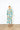 Blue + Green Patterned Maxi Caftan