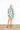 Blue + Green Patterned Mini Caftan