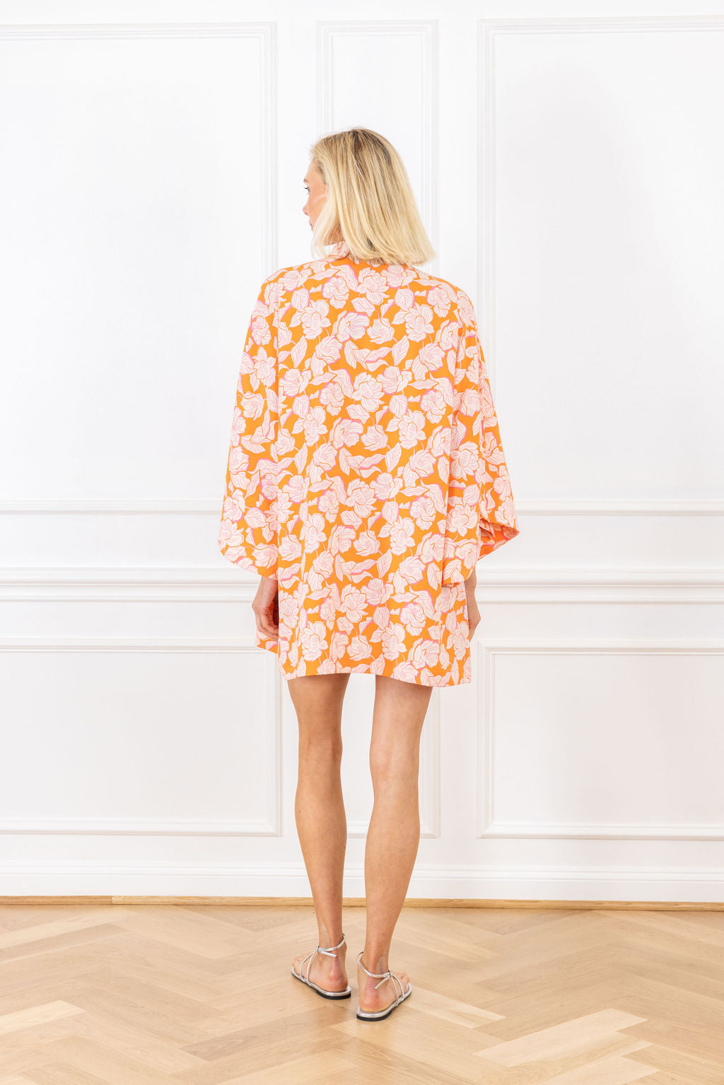 Mini Robe Caftan Tricotée Missoni - Couleurs Orange, Vert, Bleu - Taille S (40) - Occasion