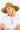 Neon Orange Paracord Straw Hat