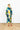 Navy Botanical Cotton Maxi Open Front Caftan