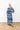 Sapphire Geometric Maxi Keyhole Caftan
