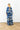 Sapphire Geometric Maxi Keyhole Caftan