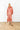 Salmon Palm Satin Maxi Caftan
