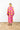 Pink Bloom Seersucker Maxi Caftan