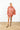 Salmon Palm Satin Mini Caftan
