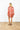 Salmon Palm Satin Micro Caftan