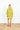 Yellow Abstract Linework Mini Caftan