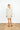 Cream Hibiscus Sequin Mini Caftan