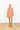 Coral Daisy Grid Mini Caftan