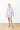 Navy Ribbon Bloom Deep V Mini Caftan