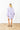 Navy Ribbon Bloom Deep V Mini Caftan