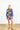 Cobalt Mod Pop Mini Open Front Caftan