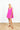 Magenta Raised Floral Mini Swing Dress