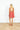 Salmon Sequin Bra Mini Swing Dress