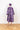 Indigo Fur Brocade Maxi Dress Coat