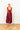 Maroon Satin Beaded Maxi Swing Dress