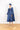 Azure Fur Brocade Maxi Dress Coat