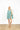 Aqua Organza Waves Pleat Dress