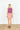 Pink Sand Terry Stripe Mini Wrap Skirt